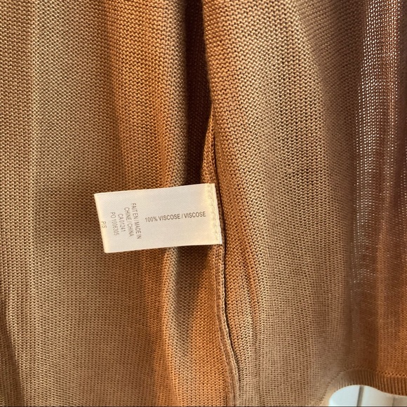 👚NWOT Contemporaine by simons lightweight open cardigan in beige👚 - Picture 4 of 4
